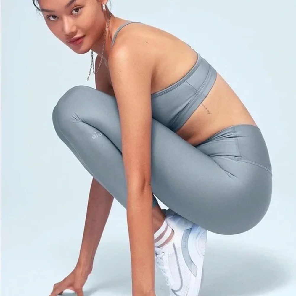 Alo Airlift 7/8 Leggings in Steel Blue 🩵🩶